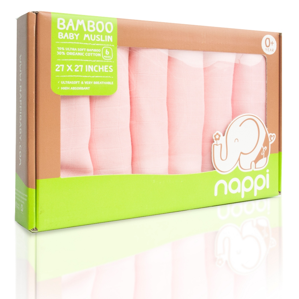 ผ้าอ้อมเยื่อไผ่ Bamboo Baby Muslin Nappi Baby (27นิ้ว)